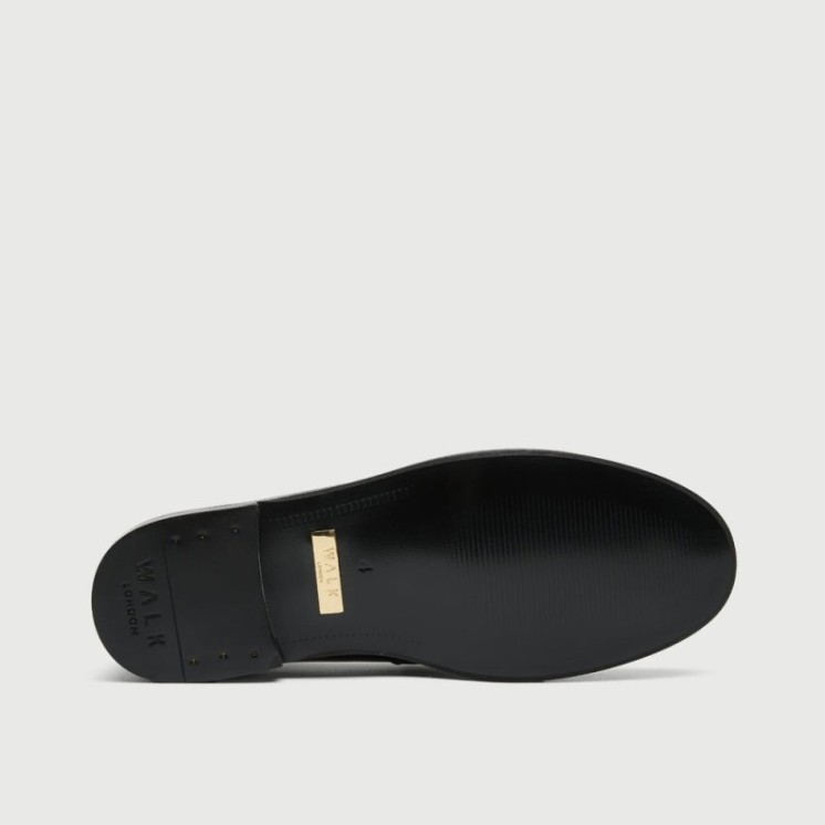 Rhea Saddle Loafer Black