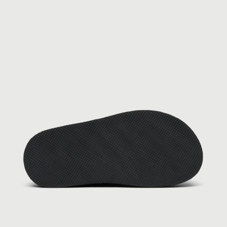 Barca Fur Clog Black