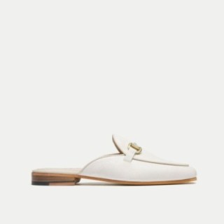 Bella Trim Mule Loafer Off White