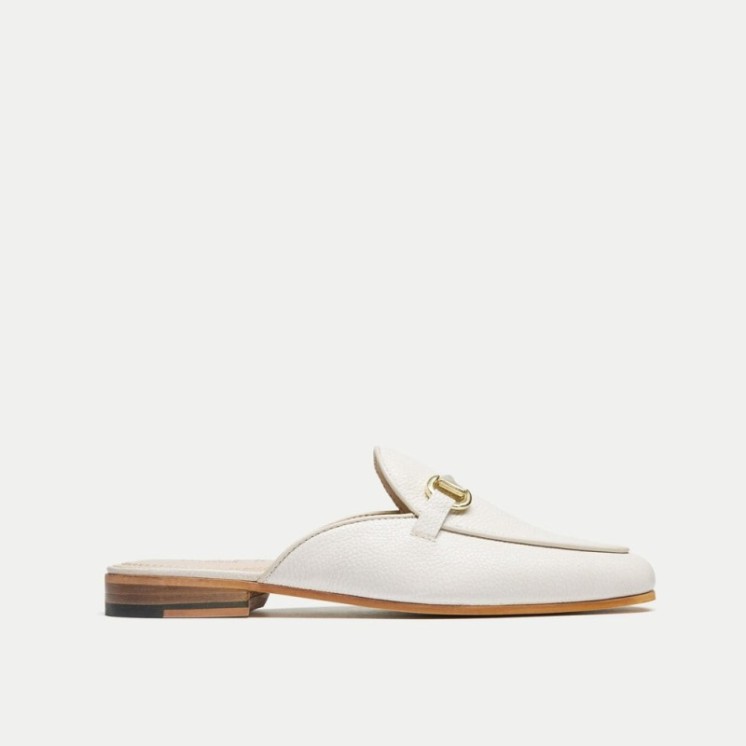 Bella Trim Mule Loafer Off White