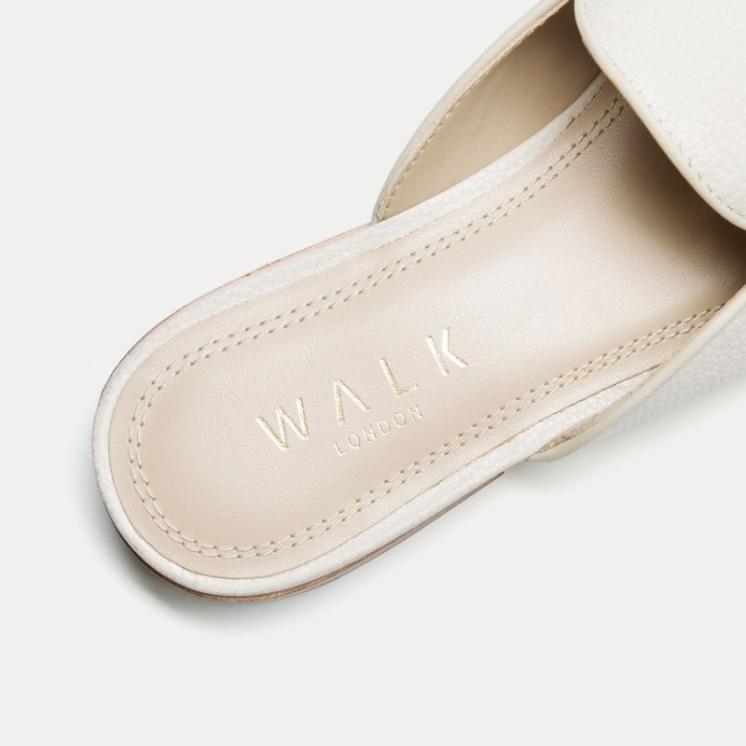Bella Trim Mule Loafer Off White