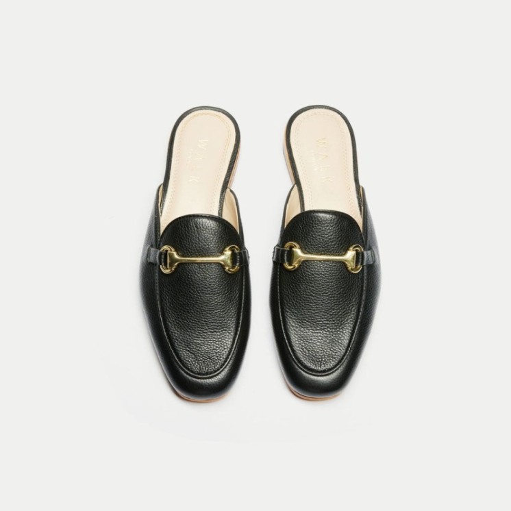 Bella Trim Mule Loafer Black