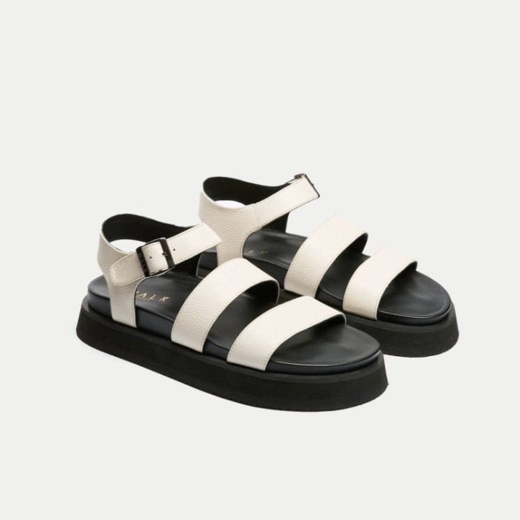 Barca Strap Footbed Sandal Off White