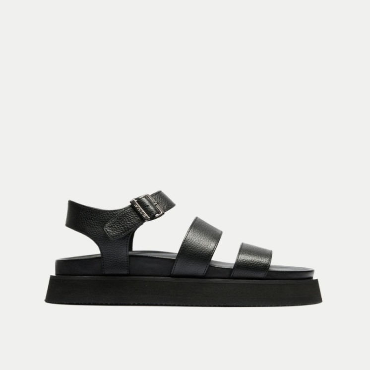 Barca Strap Footbed Sandal Black