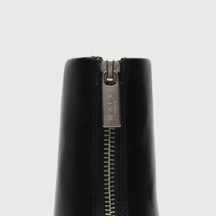 Frankie Back Zip Boot Black