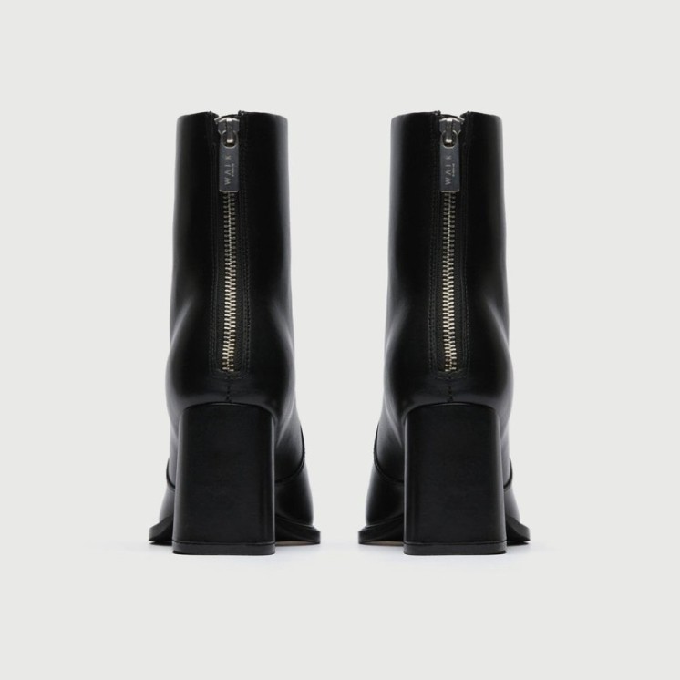 Frankie Back Zip Boot Black
