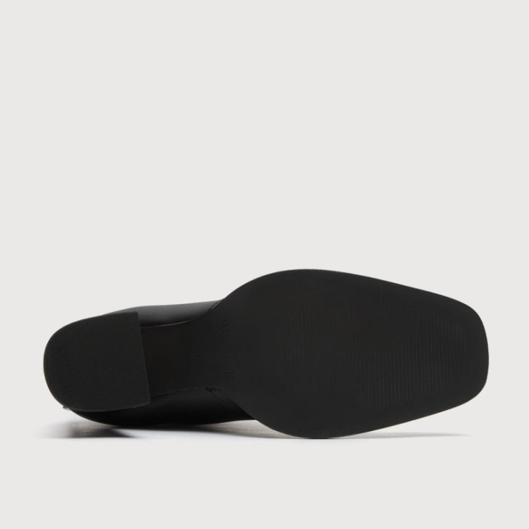 Frankie Back Zip Boot Black