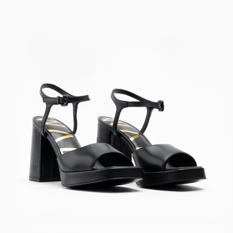 Poppy Two Part Sandal Black