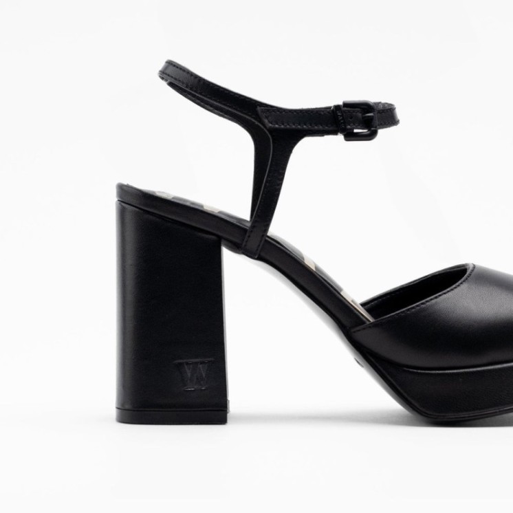 Poppy Two Part Sandal Black
