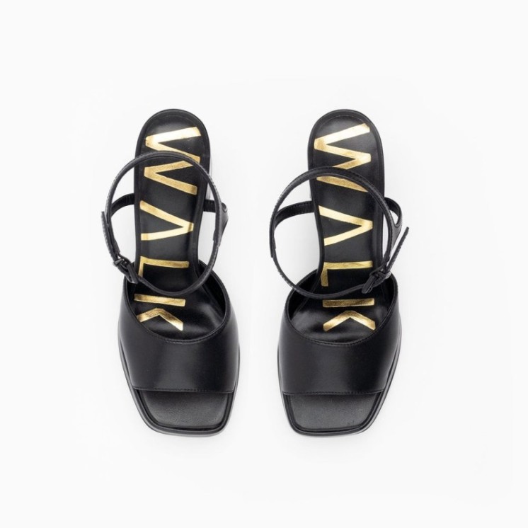 Poppy Two Part Sandal Black