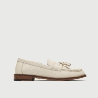 Rhea Tassel Loafer Off White