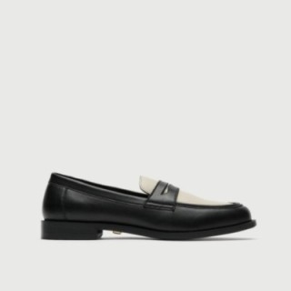 Rhea Saddle Loafer Black
